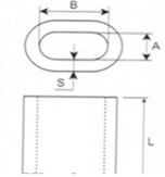 Tipo de manguito de aluminio.