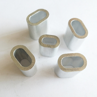Accesorios de virola de cable de acero tipo EE. UU. Funda de aluminio