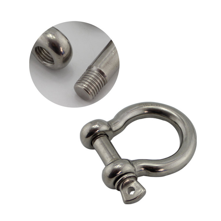 Hardware marino Grillete de acero inoxidable Tipo europeo Grillete de proa