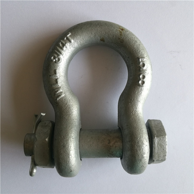 Hardware de aparejo Grillete de arco de seguridad forjado G2130 EE. UU. Grilletes de anclaje tipo perno