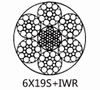 Cable de acero galvanizado en caliente Cable de acero 6×19S