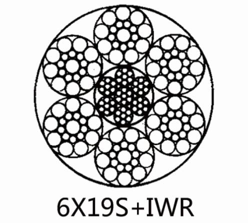 Cable de acero galvanizado en caliente Cable de acero 6×19S