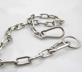 Cadena de eslabones chapada en zinc ASTM80 Cadena de eslabones estándar al por mayor