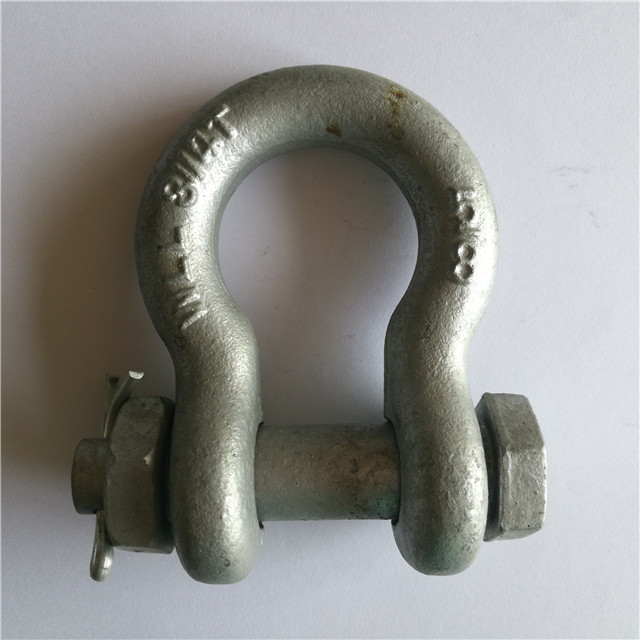Hardware de aparejo Grillete de arco de seguridad forjado G2130 EE. UU. Grilletes de anclaje tipo perno