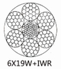 Cable de acero galvanizado en caliente Cable de acero 6×19S