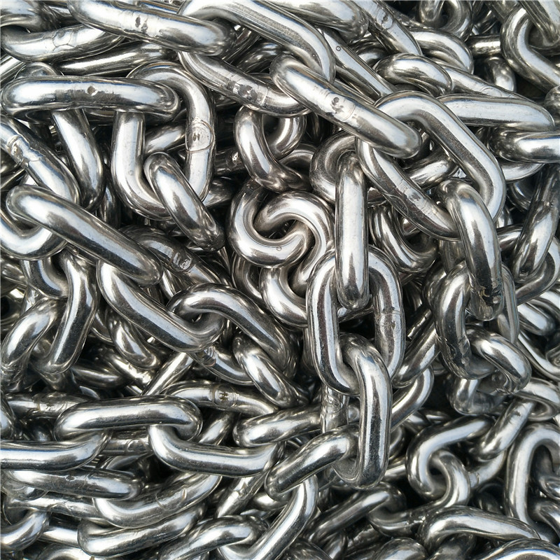 Cadena de eslabones galvanizados en caliente Cadena de eslabones DIN764