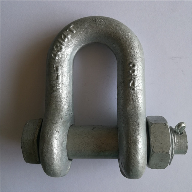 Grillete en D de seguridad Grilletes de cadena tipo perno forjados en EE. UU.