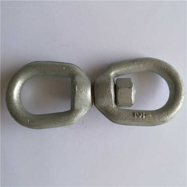 Cadena giratoria tipo EE. UU. Giratoria galvanizada en caliente G402 Ojo y ojo giratorio