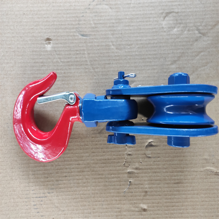 Bloques de arranque de polea simple Champion de tipo ligero con gancho Bloque de polea de polea simple al por mayor
