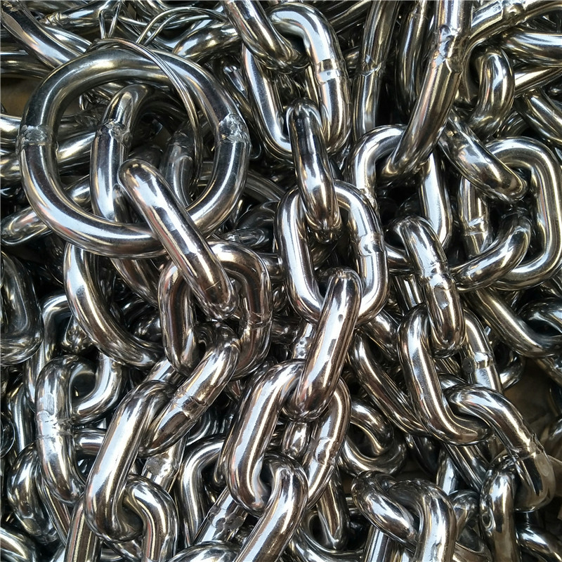 Cadena de eslabones galvanizados en caliente Cadena de eslabones DIN764