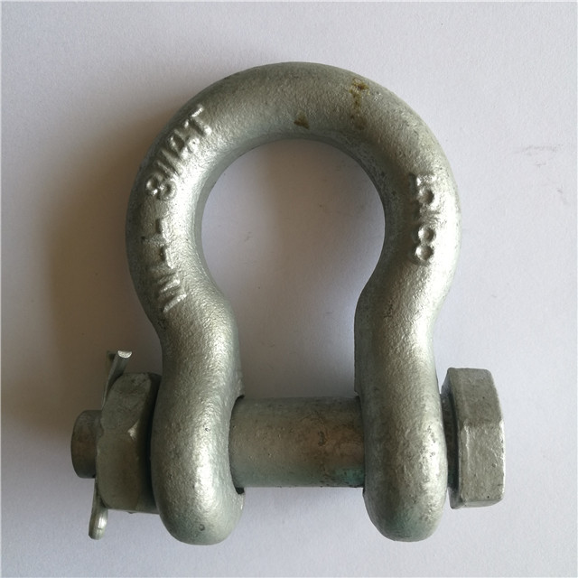 Hardware de aparejo Grillete de arco de seguridad forjado G2130 EE. UU. Grilletes de anclaje tipo perno