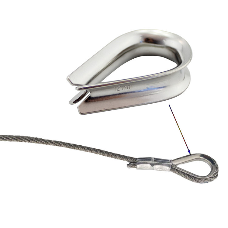 Dedal de acero inoxidable Cuerda de alambre de acero Tipo europeo Dedal
