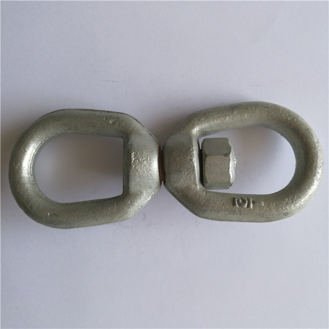 Cadena giratoria tipo EE. UU. Giratoria galvanizada en caliente G402 Ojo y ojo giratorio