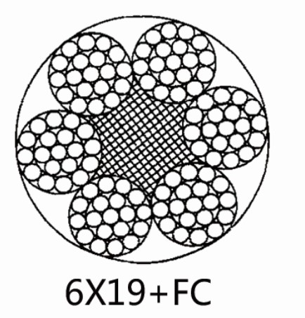 Cuerda de alambre de acero 6×19 Alambre de cuerda de alambre de acero inoxidable