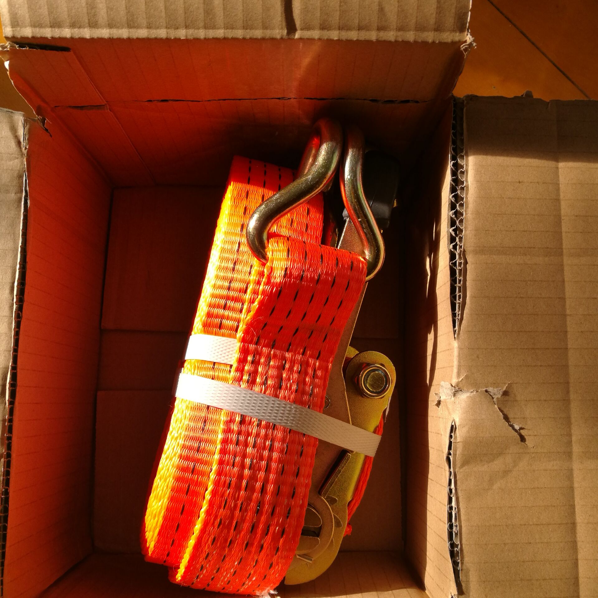 Correas de trinquete para camiones Cinturón de amarre de carga al por mayor