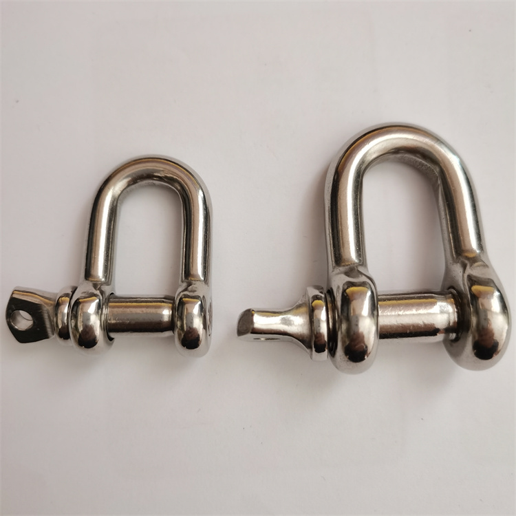 Grillete de cadena de acero inoxidable Grillete D 1/2