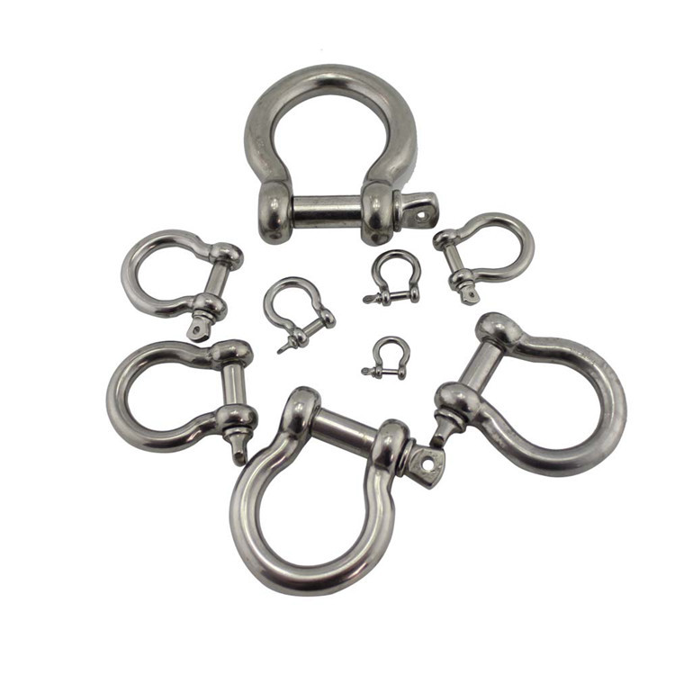 Hardware marino Grillete de acero inoxidable Tipo europeo Grillete de proa