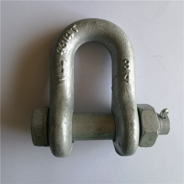 Grillete en D de seguridad Grilletes de cadena tipo perno forjados en EE. UU.