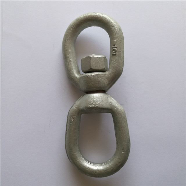 Cadena giratoria tipo EE. UU. Giratoria galvanizada en caliente G402 Ojo y ojo giratorio