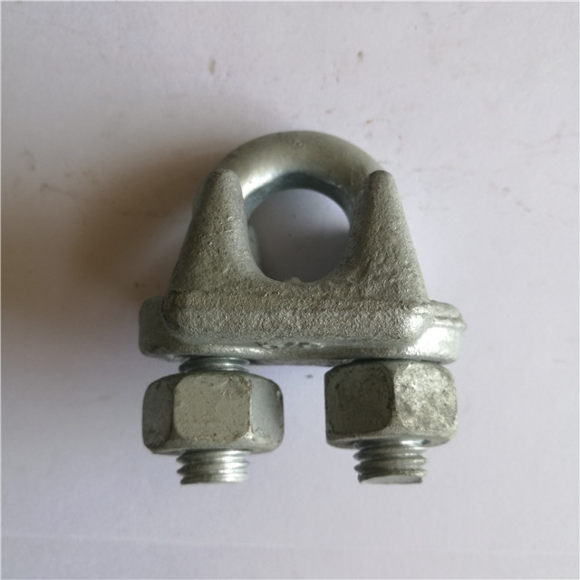 Venta al por mayor de abrazadera de alambre de clip de cuerda de alambre chapado en zinc