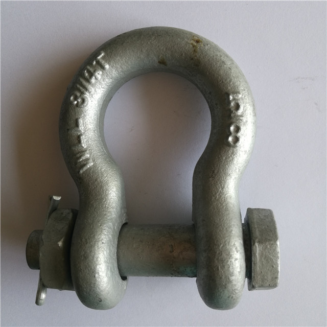 Hardware de aparejo Grillete de arco de seguridad forjado G2130 EE. UU. Grilletes de anclaje tipo perno