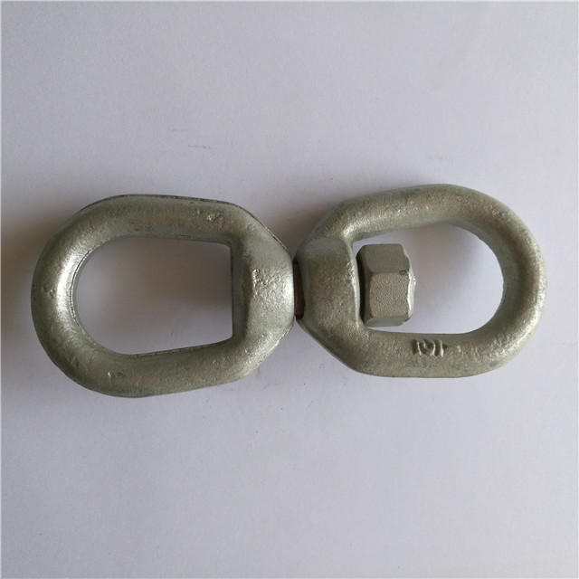 Cadena giratoria tipo EE. UU. Giratoria galvanizada en caliente G402 Ojo y ojo giratorio