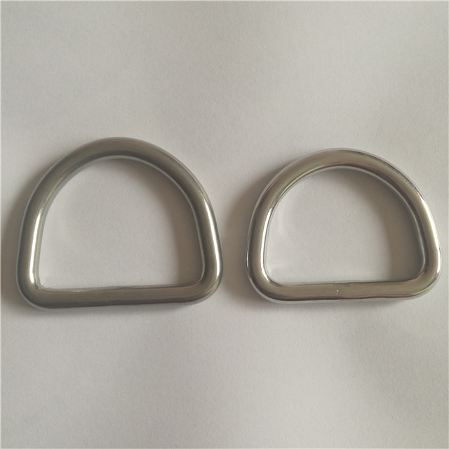 Anillos en D soldados de acero inoxidable para bolsos al por mayor