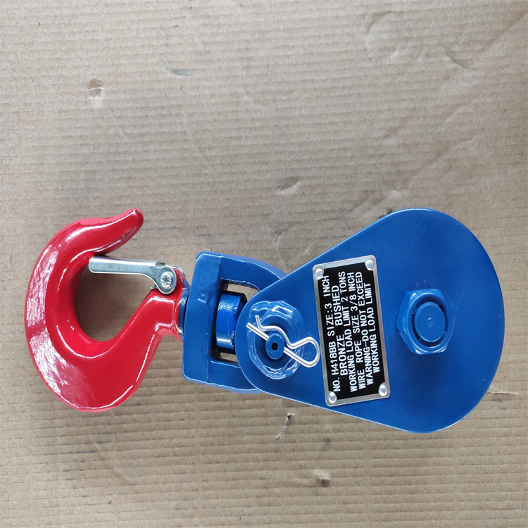 Bloques de arranque de polea simple Champion de tipo ligero con gancho Bloque de polea de polea simple al por mayor