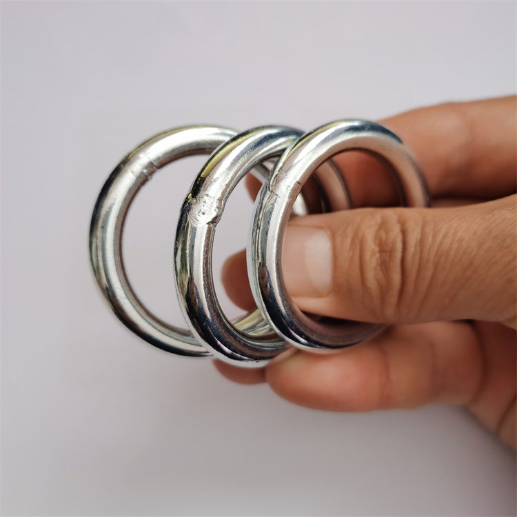 Anillo redondo soldado chapado en zinc