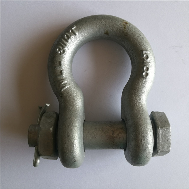 Hardware de aparejo Grillete de arco de seguridad forjado G2130 EE. UU. Grilletes de anclaje tipo perno