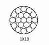 Cable de Acero 1×7 o Cable de Acero Inoxidable 1x19