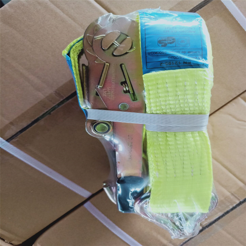 Hebilla de trinquete de acero para amarre de carga con amarre de trinquete