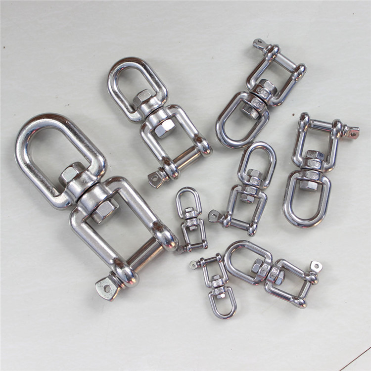 Cadena giratoria con ojo y horquilla de acero inoxidable Vendedor giratorio