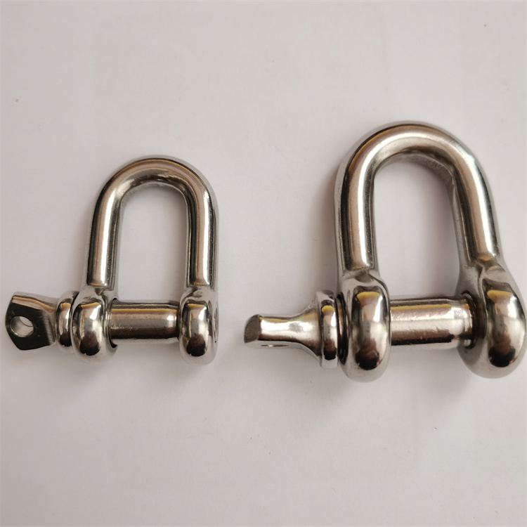Grillete de cadena de acero inoxidable Grillete D 1/2