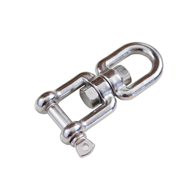 Cadena giratoria con ojo y horquilla de acero inoxidable Vendedor giratorio
