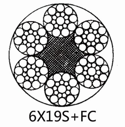 Cable de acero galvanizado en caliente Cable de acero 6×19S