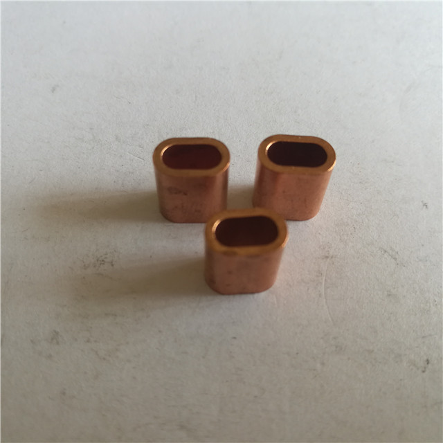 Cable de acero Manguito de cobre Accesorios Casquillos de cobre