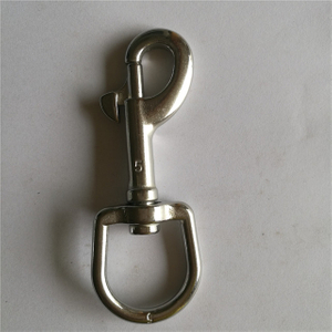 Gancho de mosquetón giratorio Anillo elíptico Fabricante de gancho de seguridad giratorio simple