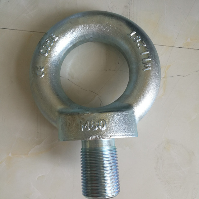 Tornillo de ojo DIN580 de acero inoxidable o hierro Perno de ojo DIN580 y Tuerca de ojo DIN582