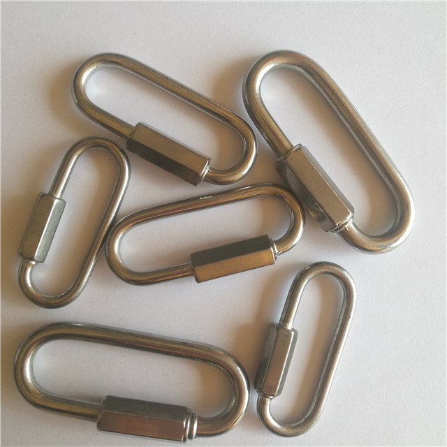 Eslabón rápido de acero inoxidable o hierro Eslabón rápido de mordaza ancha