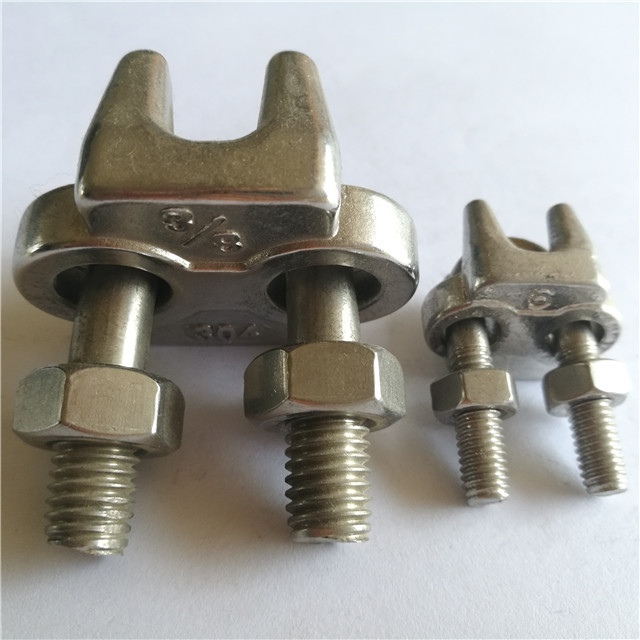 Abrazadera de cable de acero inoxidable Clip de cable de acero JIS