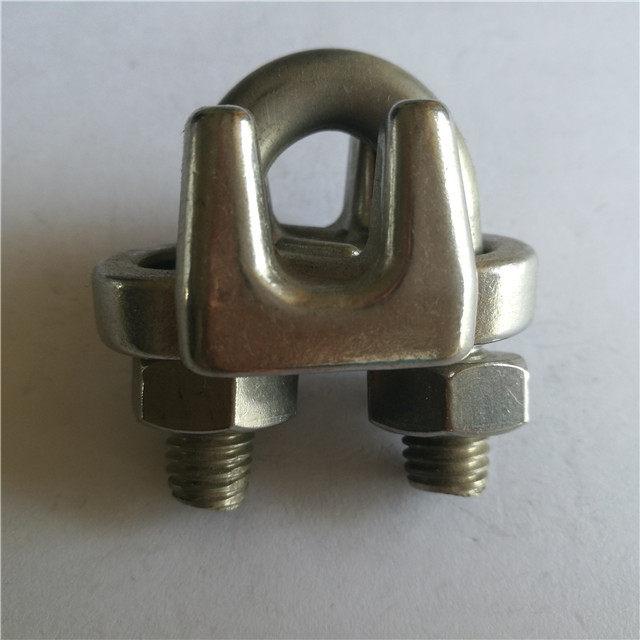 Abrazadera de cable de acero inoxidable Clip de cable de acero JIS