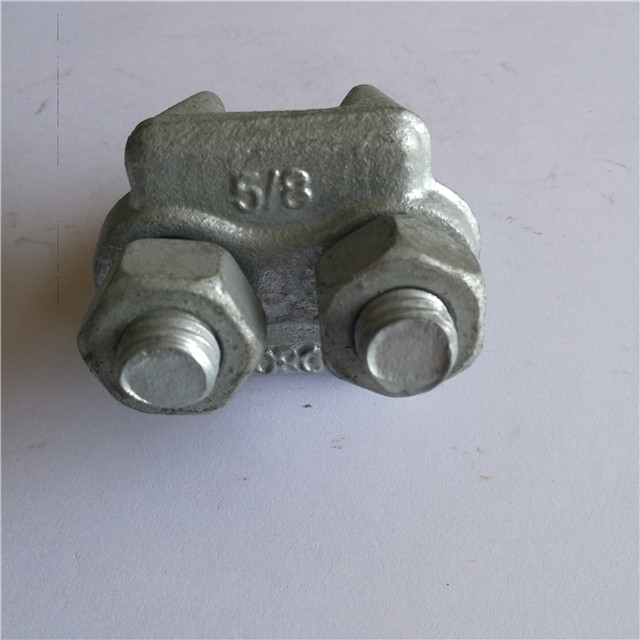 Abrazadera galvanizada caliente de la cuerda de alambre forjada del clip de la cuerda de alambre del tipo de los E.E.U.U.